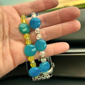 Glass bead Apple Watch bracelet